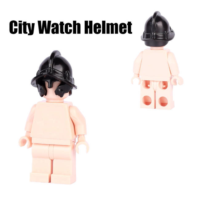 Medieval Series Military City Watch Helmet Building Blocks Soldiers Army Warriors Accessories Parts Weapon Historic Toy Boy Gift