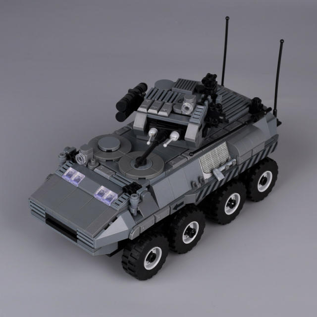 Military Series USA German Soviet Wheeled Armored Vehicle APV Buildiing Blocks War Army Soldiers Weapon Tank Car Toys Boys Gifts