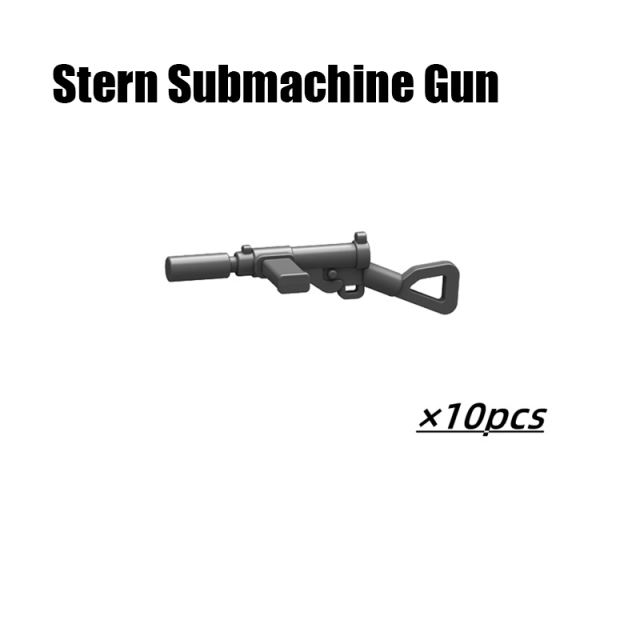 WW2 Military Weapon Gun Series Accessories USA Britain Soviet Italy Russia Army Solider Submachine Carbene Semi Automatic Rifle