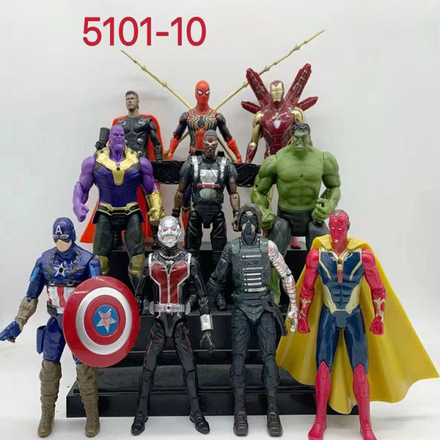 Marvel Avengers 3 Infinity War Anime Super Hero Captain America Ironman Spiderman Hulk Thor Action Figure Children Toys Gifts