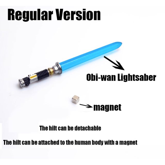 Star Wars Series Luke Obi-Wan Weapon Lightsaber Accessories Buildinig Blocks Magnetic Absorption Luminous Sword Toys Gifts Boys