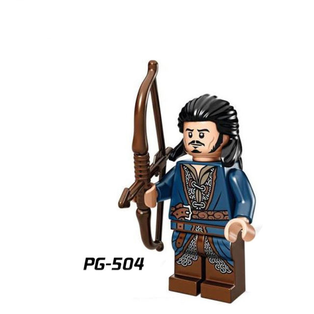 PG8031 Hobbit Series The Lord of the Rings King Super Heroes Theoden Knight Aragorn Minifigs MOC Kids Building Blocks Toys Gifts