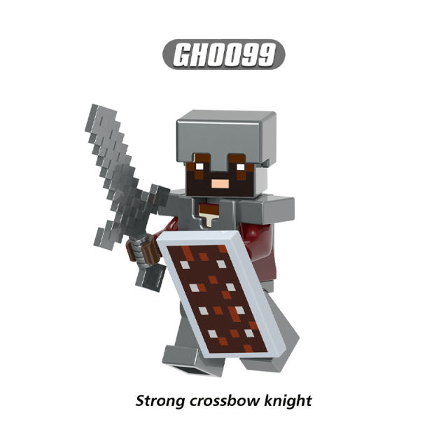 G0113 Minecraft Series Minifigs Building Blocks Jungle Exploer Dragon Archer Strong Crossbow Knight  Accessories Toys Gifts Boys