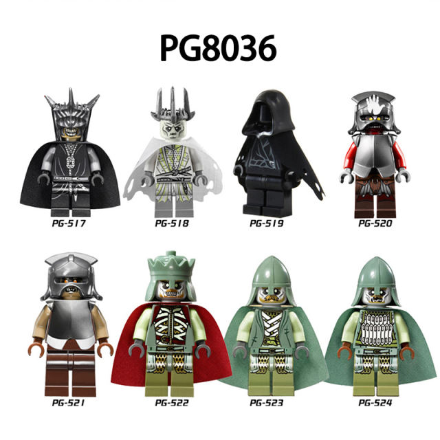 PG8036 Lord of the Rings King Building Blocks Hobbit Ringwraith Minifigs MOC Action Figures Children Building Blocks Toys Gifts