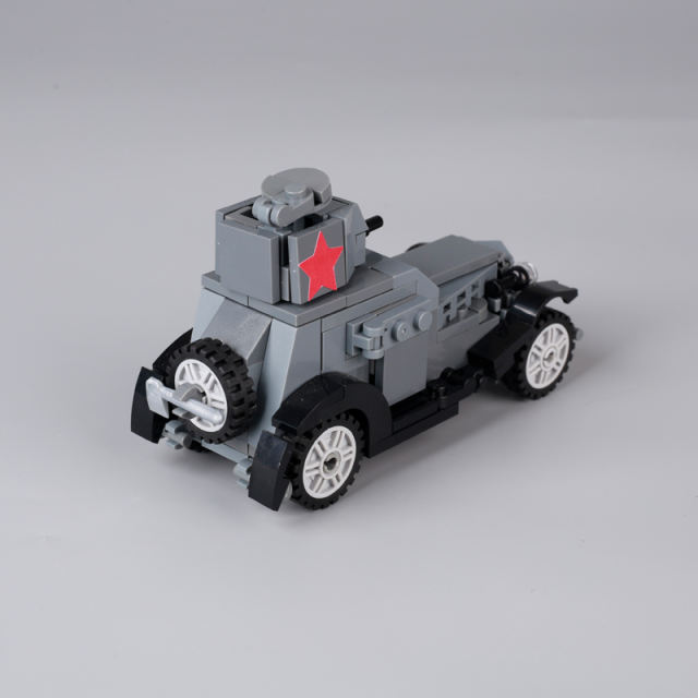 Military Series Soviet BA-20 Armored Vehicle Minifigs Building Blocks Weapon Model Toys Collection Children Birthday Gifts Boys