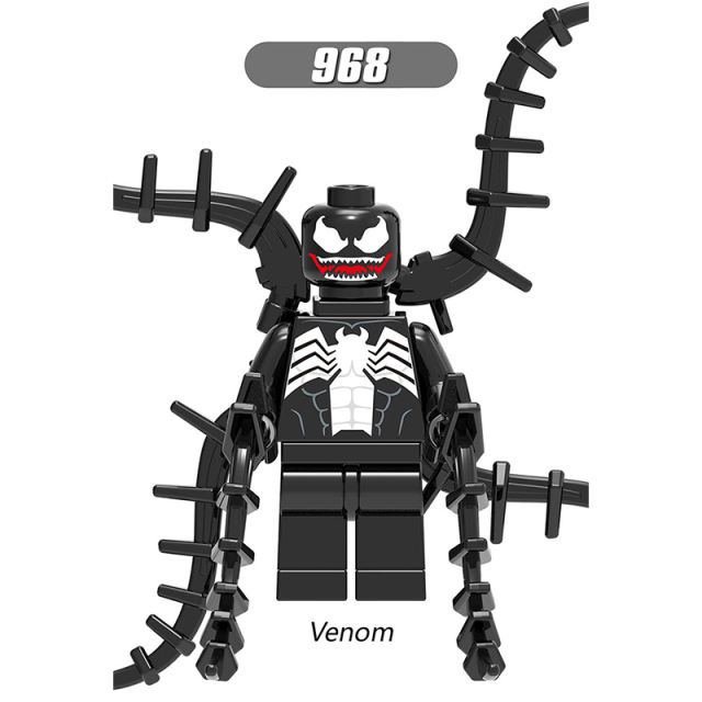 X02220 Marvel Series Spider Man Venom Action Figures Venom Hydro Man Black Cat Minifigs Model Building Blocks Children Gifts Toys