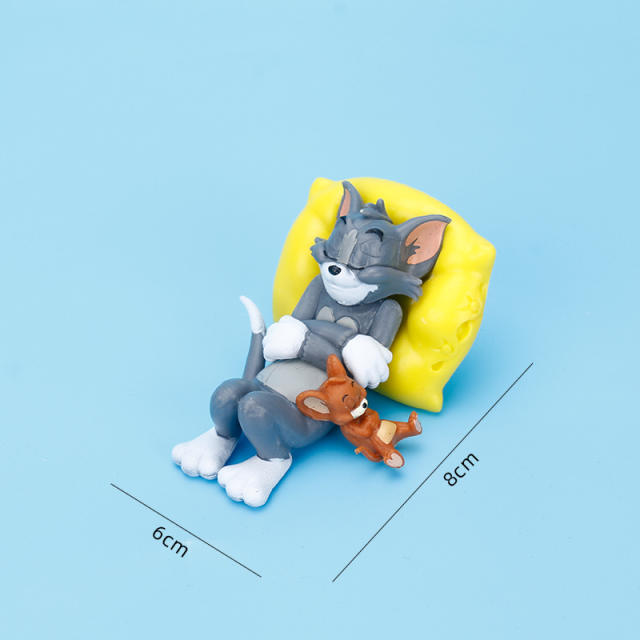 PVC Tom and Jerry Movie Series Action Figure Cartoon Anime Cat Mouse Bear PVC Statue Collection Model Decoration Toys Gifts Girl