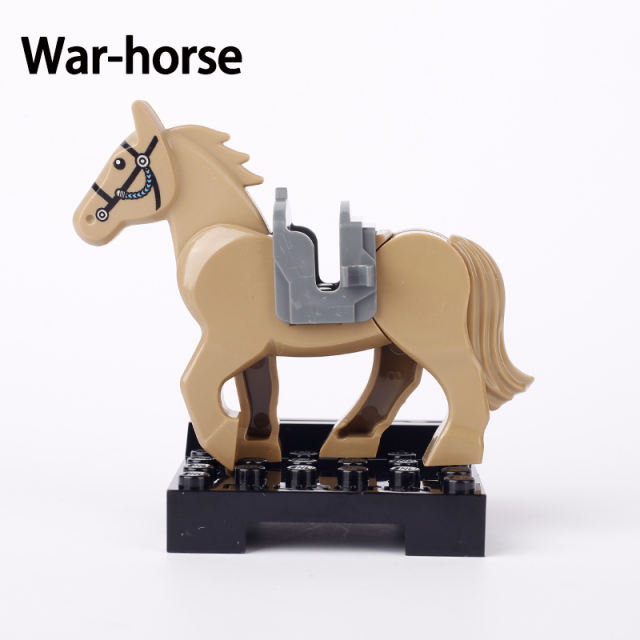 Hero Series The Three Kingdoms Zhuge Liang Guan Yu Action Figures Infantry War Horse Building Blocks Compatible Children Gifts Toys