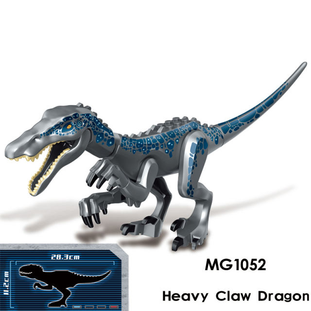 MG1052 Animal Series Dinosaur Minifigs Heavy Claw Dragon Building Blocks Tyrannosaurus Parts Model Collection Children Gifts Toys