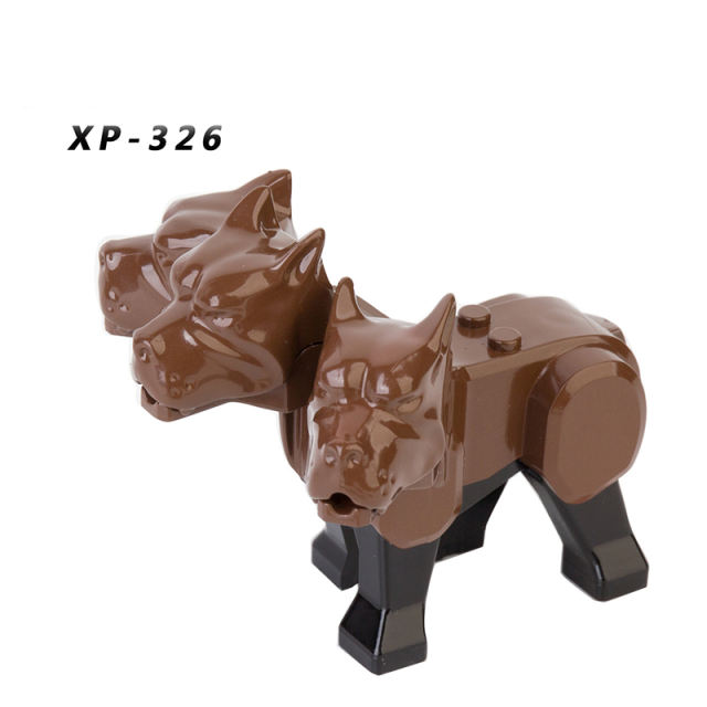 XP326 the Harry Potter Series Luwei Three Headed Dog Action Figures Animal Model Building Blocks Compatible Toys Children Gifts
