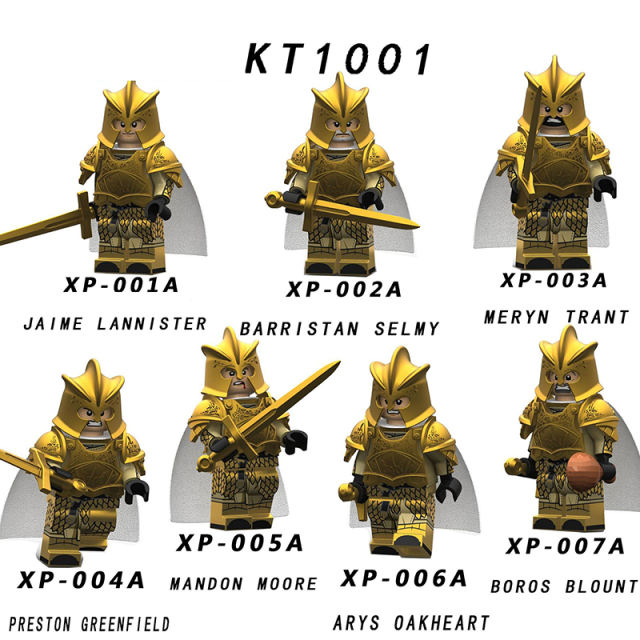 KT1001 Medieval Series Military Asgard Soldier Action Figures Weapon Model Helmets Mecha Building Blocks MOC Children Gifts Toys