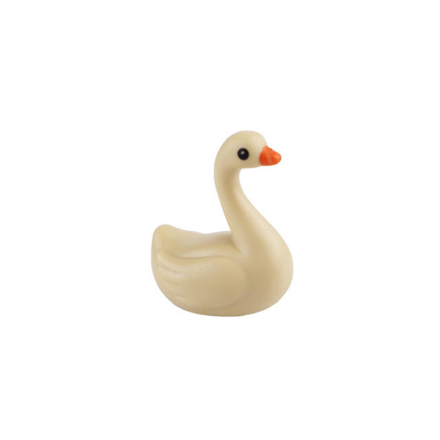 MOC City Animal Series White Black Pink Goose Building Blocks Sky Blue Beige Swan Birds Figure Accessories Compatible Toys Gifts