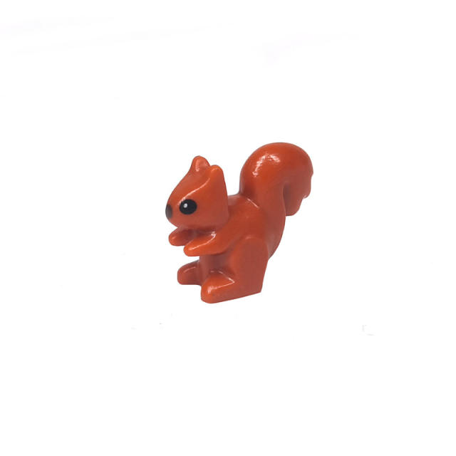 City Animal Series Squirrel Building Blocks Figure Wildlife Mini Particle Accessories Toys Children Gifts Compatible With 80679