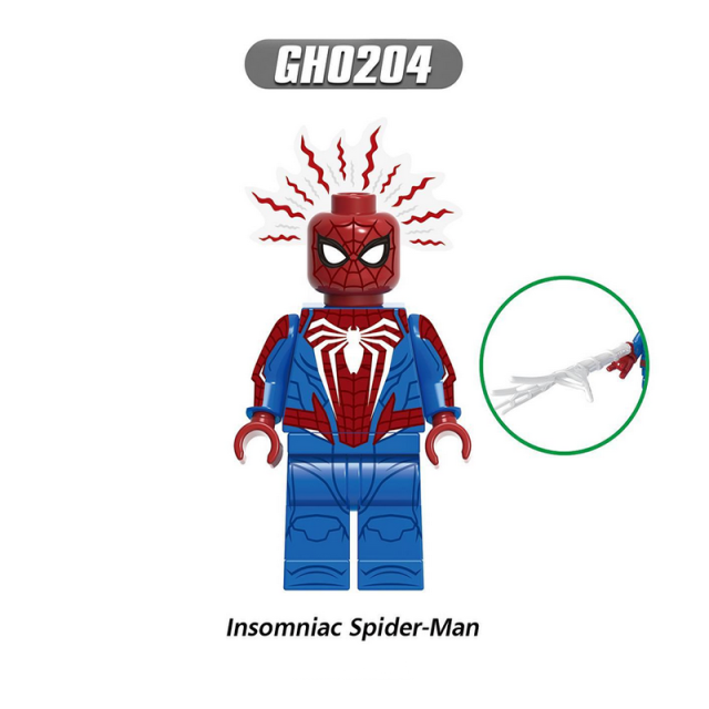 G0126 DC Comics Marvel Spider Man Minifigs Building Blocks Superheroes Series Peter B Parker The Avengers Weapon Toys Gifts Boys