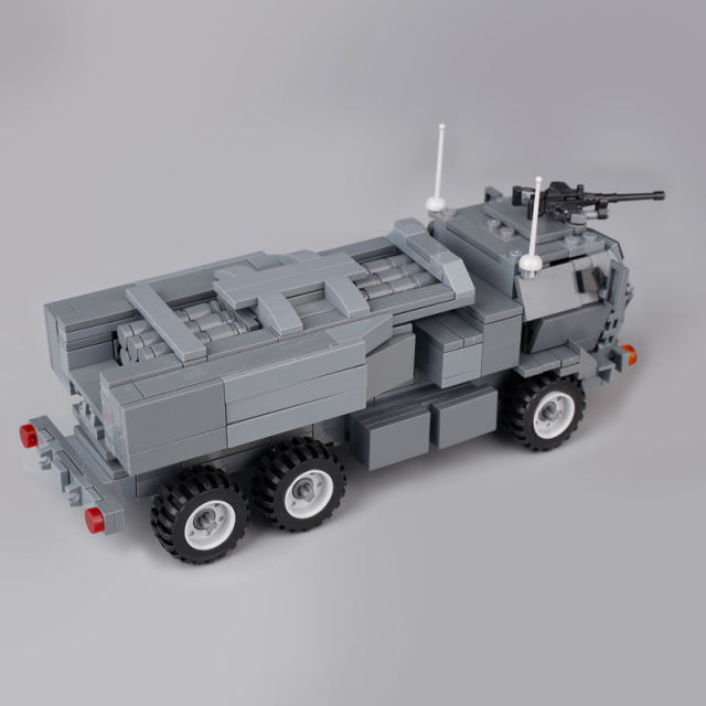 M142 High Mobility Artillery Rocket System Buildiing Blocks HIMARS American Seahorse Launcher Military Series Army Soldiers Toys