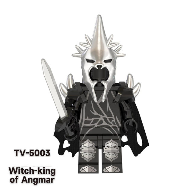 TV6401 The Lord of the Rings Minifigs Building Blocks Medieval Knight Hobbit Military Armor Soldiers Weapons Shield Sword Toys