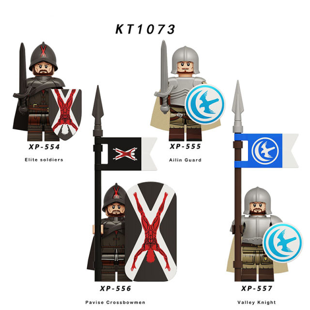 KT1073 Game Of Thrones Series Minifigures Building Blocks Weapon Soldiers Medieval Knight Jaime Lannister Meryn Trant Toys Gifts