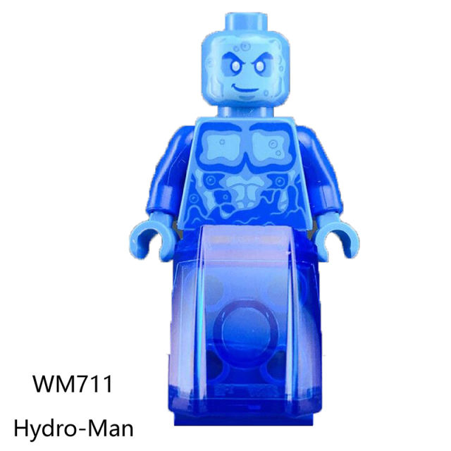 WM6062 Marvel Heroes Series Spider Man Action Figures MJ Hydro Man Building Blocks Mysterio Peter Compatible Children Gifts Toys