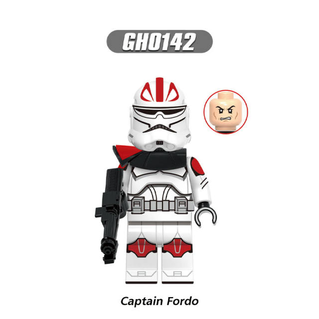 G0118 Star Wars Series Minifigs Building Blocks Superheroes Captain Keeli Coruscant Arc Trooper Hardcase Weapon Lightsaber Toys