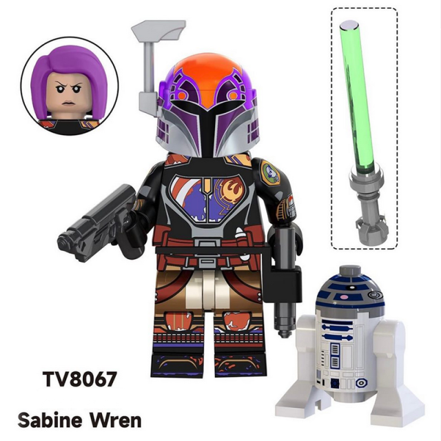 TV6109 Star Wars Series Minifigs Building Blocks Blacksmith Mandalrian Bo Katan Savage Opress Model Ameican Action Toys Gifts