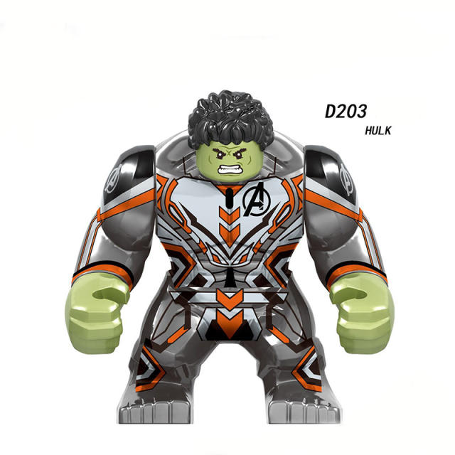 D202 America Disney Marvel superhero series Big Hulk Minifigurs Building Blocks Avengers Thanos  Action Iron Models Toys Gift