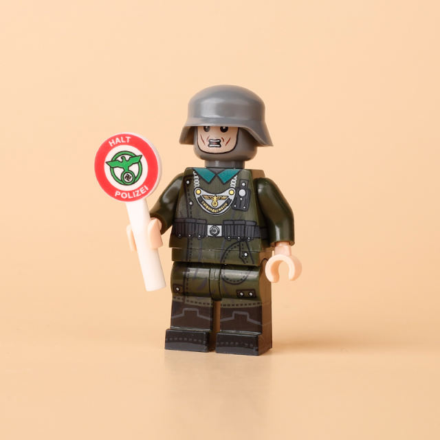 WW2 Military German Soliders Action Figures MT003 Building Blocks MT006 MP40 Army Minifigs War Weapon Accessories Models Toys