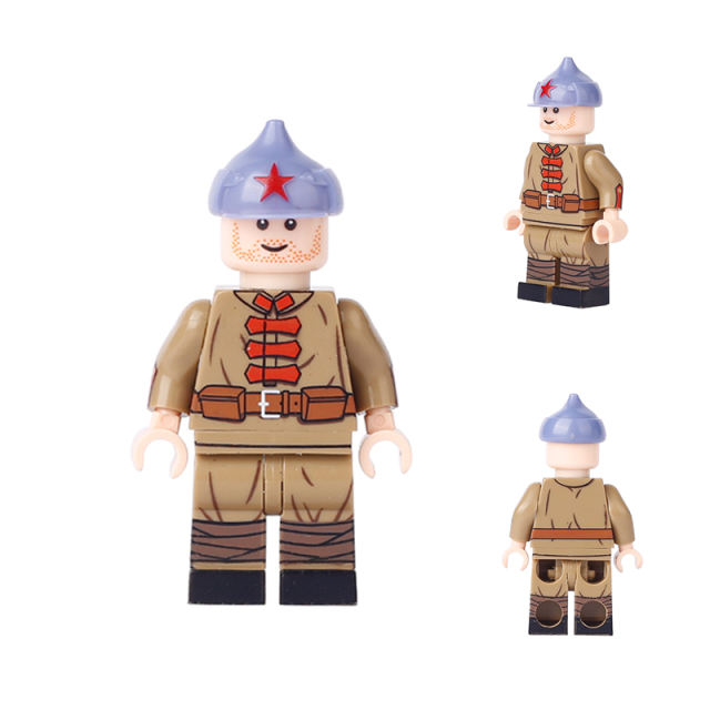 WW1 Military Russian Red Army Minifigs Building Blocks War Army Soviet Union Soldiers Weapon Gun Accessoories Toys Boys Gifts