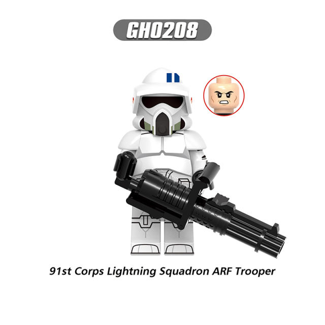 G0127 Star Wars Series Storm Troopers Minifigs Building Blocks Commander 501st ARF Solider Weapon Collection Toys Children Gift