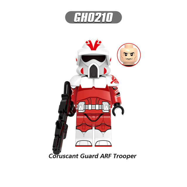 G0127 Star Wars Series Storm Troopers Minifigs Building Blocks Commander 501st ARF Solider Weapon Collection Toys Children Gift