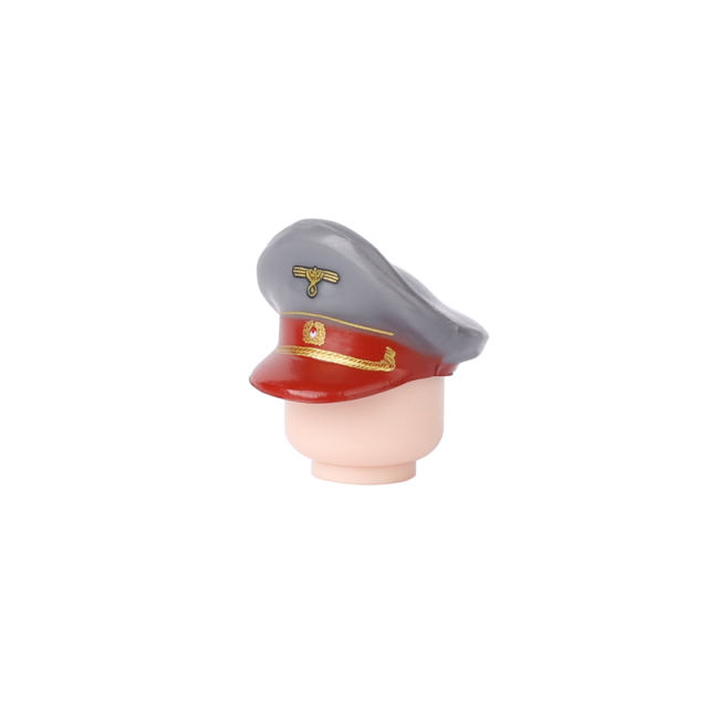 WW2 Germany Senior General Caps Building Blocks Military Army Weapons Soldier Minifigs Helmets Headgear Hats Parts Bricks Toys
