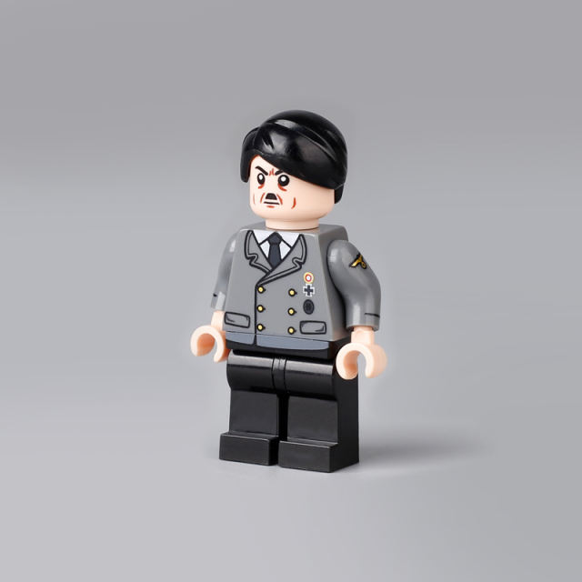 WW2 German Nazi Party Hitler Minifigs Building Blocks War Army Soldiers Weapon Military Gun Accessoories Toys Boys Gifts MT001