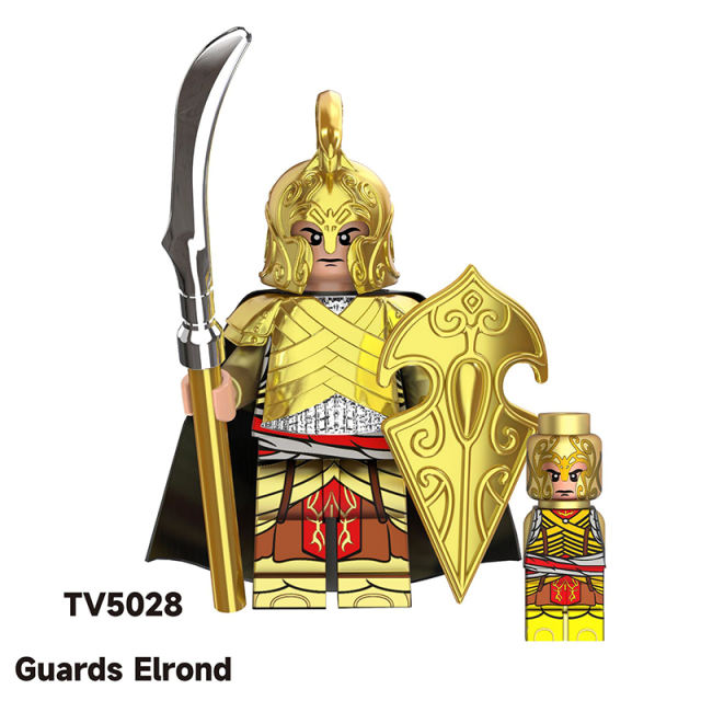 TV6404 Medieval The Lord Of The Rings Elrond Action Figures Building Blocks Noldo Archer Soliders Toys Children Birthday Gifts