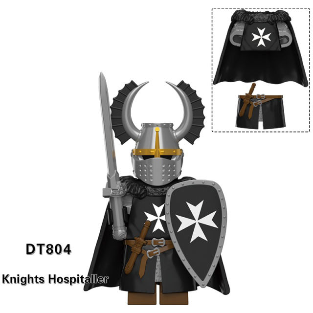 DT8901 Medieval Soldiers Military Minifigs Building Blocks ancient Rome War Shield Action Figures Mini Building Toy Children Gifts