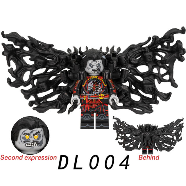 DL004 Horror Movie Series Doctor Strange Minifigs Building Blocks Black Wings Action Figures Weapon Collection Toys Boy Children Gift