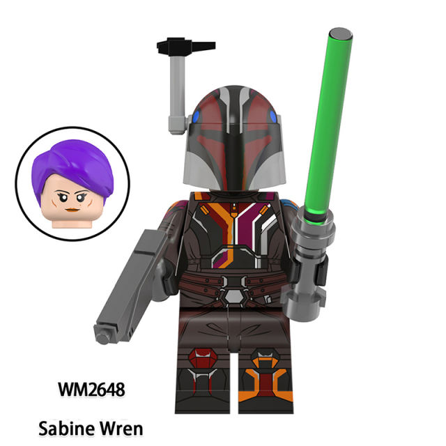 WM6174 Star Wars Series Storm Troopers Ahsoka Tano Minifigs Building Blocks Thrawn Solider Weapon Collection Toys Children Gifts