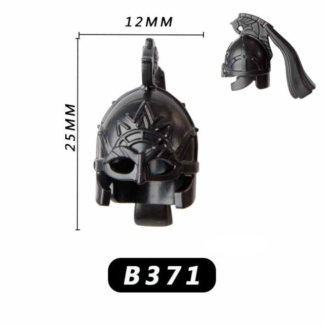 Medieval Kinights Weapons Rome Helmets Warriors Soldiers Armor Building Blocks The Lord of the Rings Figures Brick Compatible Toy