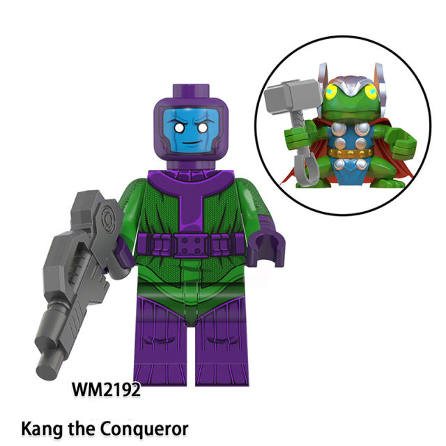 WM6119 Marvel Superhero Kang The Conqueror Mobius Minifig Building Blocks DC Kid Loki Action Figures Collection Toy Children Gift