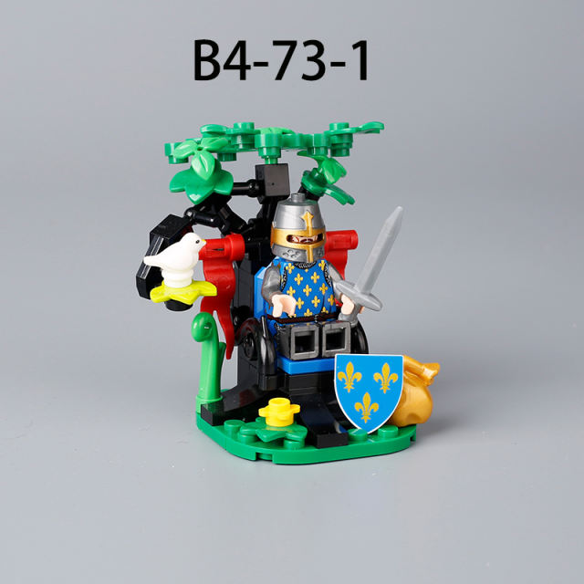 MOC Medieval Jerusalem Knights Action Figures Building Blocks Forest Lion Throne Minifigs Carriage Soldier Brick Toy Children Gift