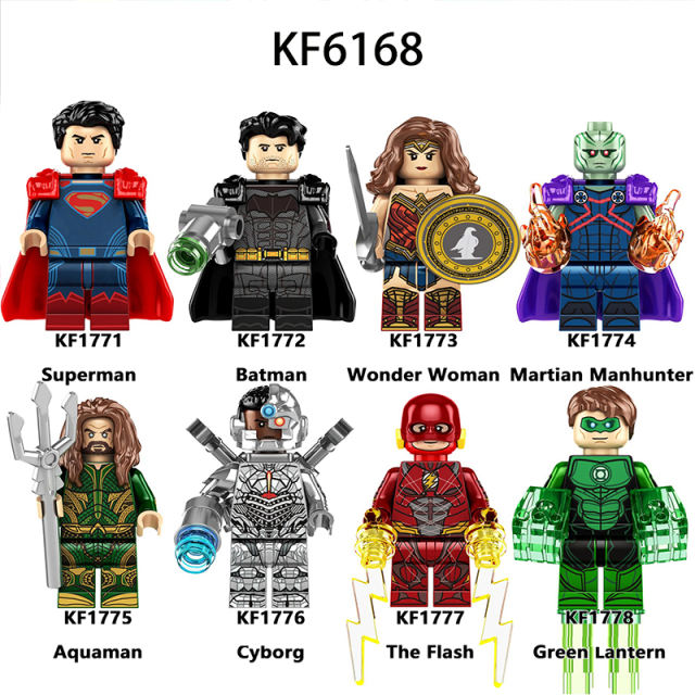 KF6168 Marvel DC Comics Superheroes Series Mera King Nereus Builiding Blocks Marvel Black Manta Curry Model Children Gifts Toys