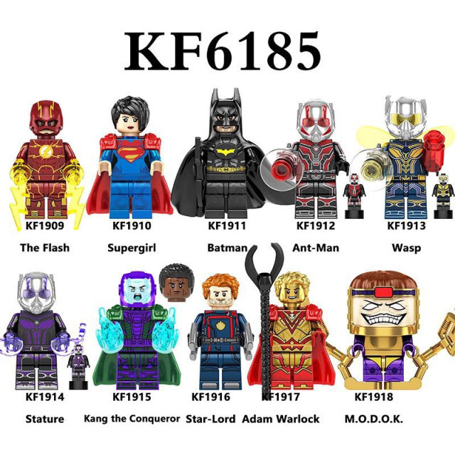KF6185 Supergirl AntMan Mini Action Figures Murdoch Stature Wasp Batman Building Blocks Bricks MOC Model Toys Boys Gifts Children