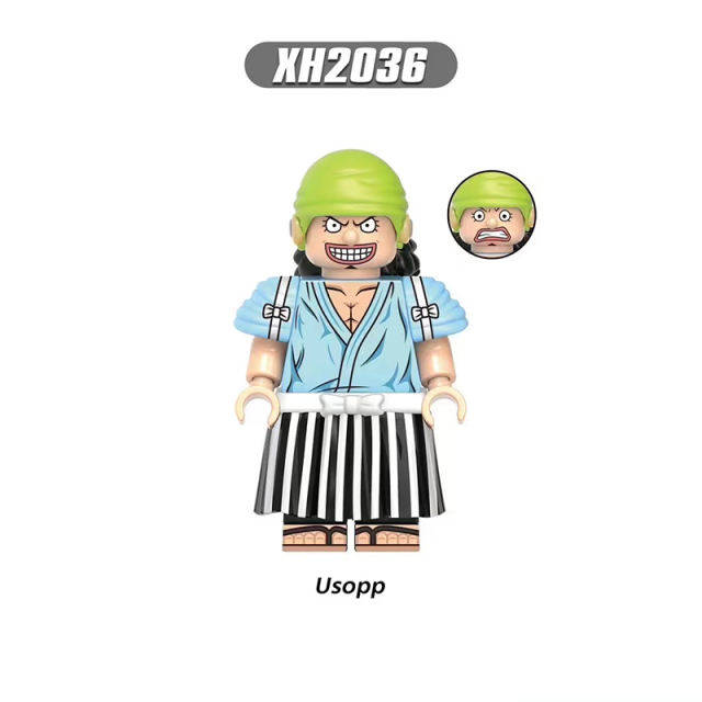 X0352  One Piece Series Toney Chooper Mini Anime Action Figure Building Blocks Zoro Nami Cartoon Movie Model Kids Birthday Gift
