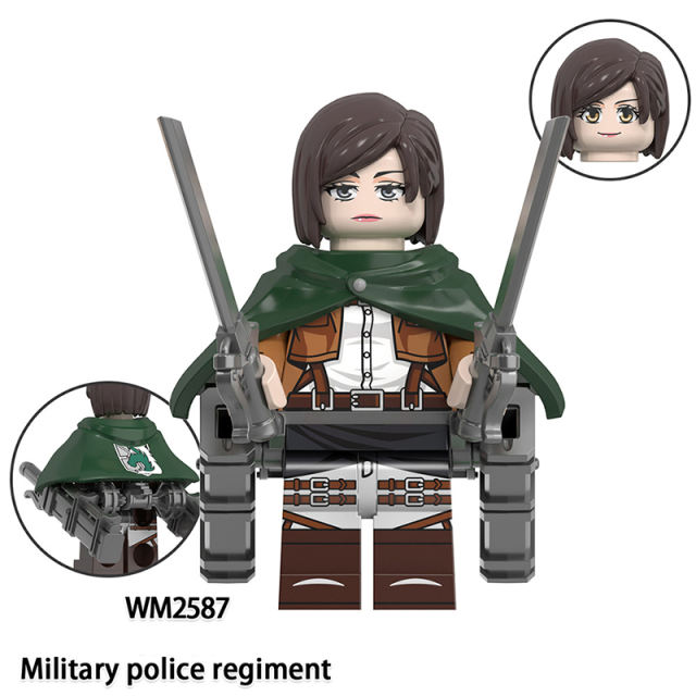 WM6166 Japanese Anime Military Station Corps Minifig Building Blocks Scount Legion Action Figures Collection Toys Children Gifts