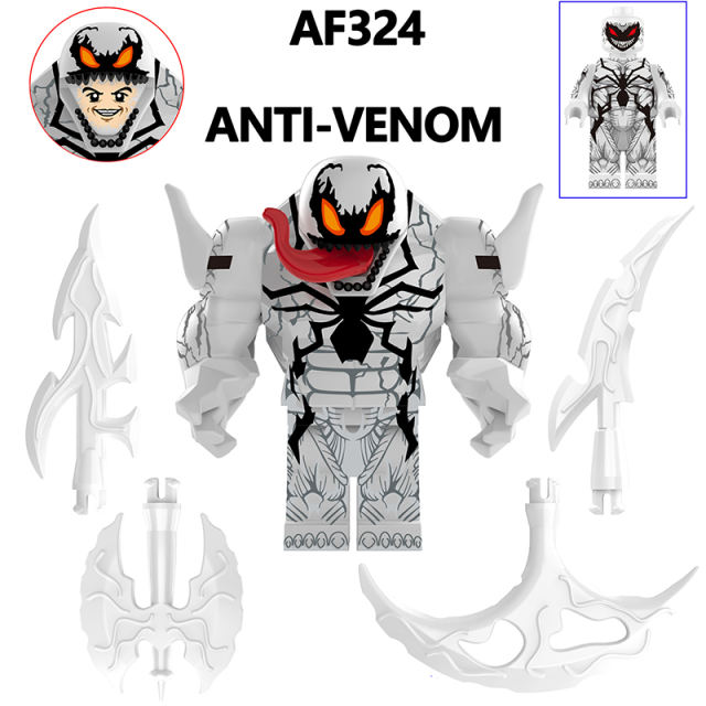 AF321-326 Marvel Series Venom Action Figure DC Comics Collection Model Carnage Minifigs Building Blocks Children Toys Gifts Boys