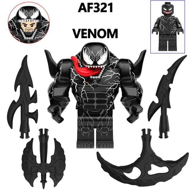 AF321-326 Marvel Series Venom Action Figure DC Comics Collection Model Carnage Minifigs Building Blocks Children Toys Gifts Boys