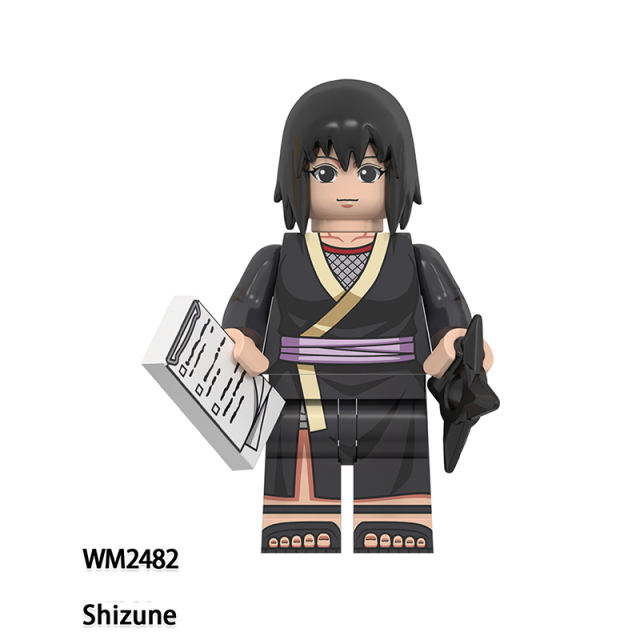 WM6153 Naruto Aeries Anime Yamato Sai Tenten Minifigs Building Blocks Neji Ichiraku Shizune Action Figures Children Toys Gifts
