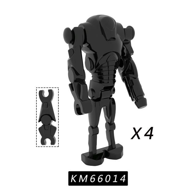 KM66014-KM66016 Star Wars Series Minifigures Building Blocks Moive Robot Figures MOC Bricks Models DIY Toys Gifts For Children