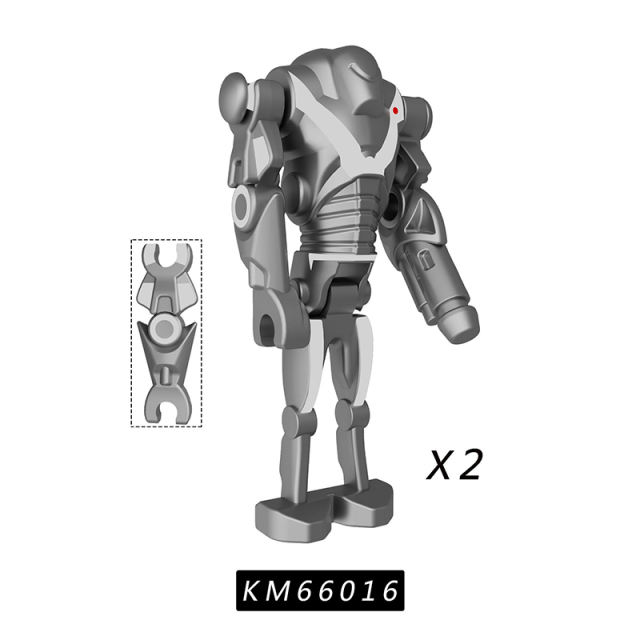 KM66014-KM66016 Star Wars Series Minifigures Building Blocks Moive Robot Figures MOC Bricks Models DIY Toys Gifts For Children