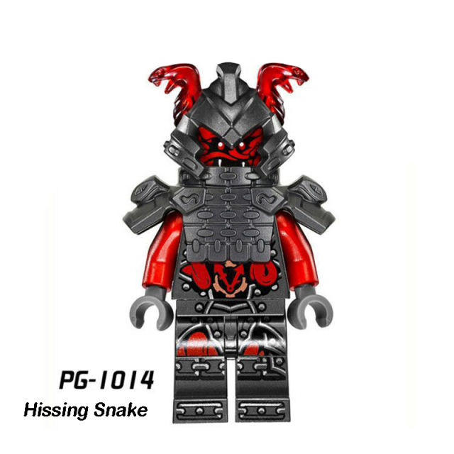 PG8055 Phantom Ninja Game Series Minifigs Building Blocks Malevolent Snake Ash Accessories Shield Sword Compatible Toys Boys