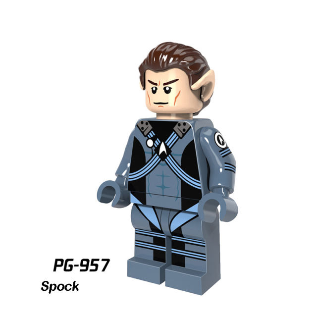 PG8054 Movie Star Trek Minifigs Spock Building Blocks Science Fiction Enterprise Account Model Action Toys Children Gifts Boys