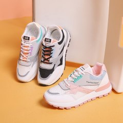 Autuspin classic women's vulcanized shoes retro thick-soled casual sneakers ladies casual jogging shoes fashion vulcanized sneak